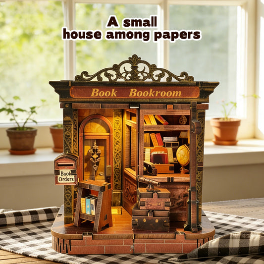 A small house among papers - Mini Book Nook Kit