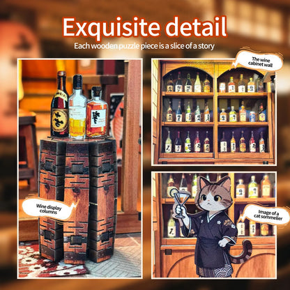 Wood Wine House - Mini Book Nook Kit