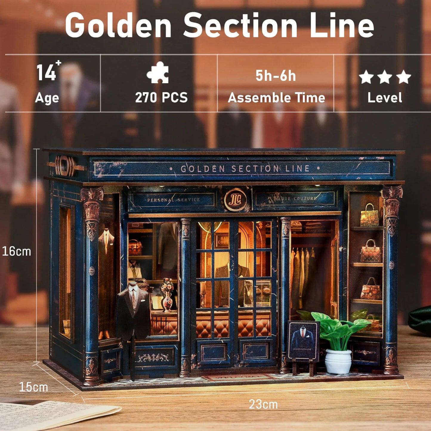 Golden Section Line - Book Nook Kit