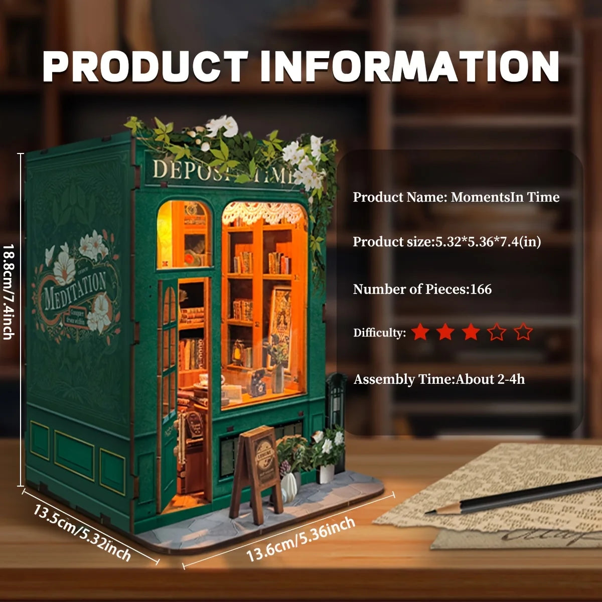 Moments In Time - Mini Book Nook Kit