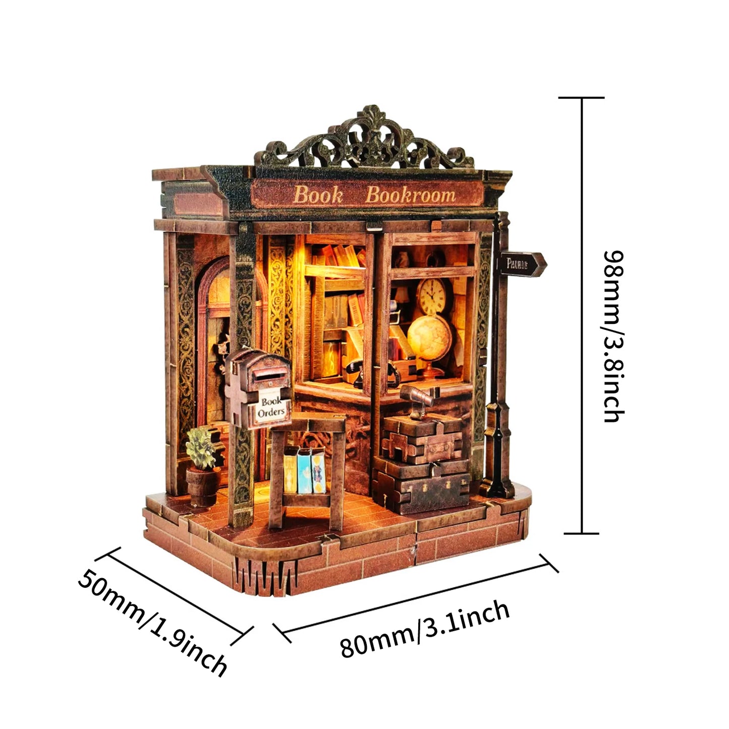 A small house among papers - Mini Book Nook Kit