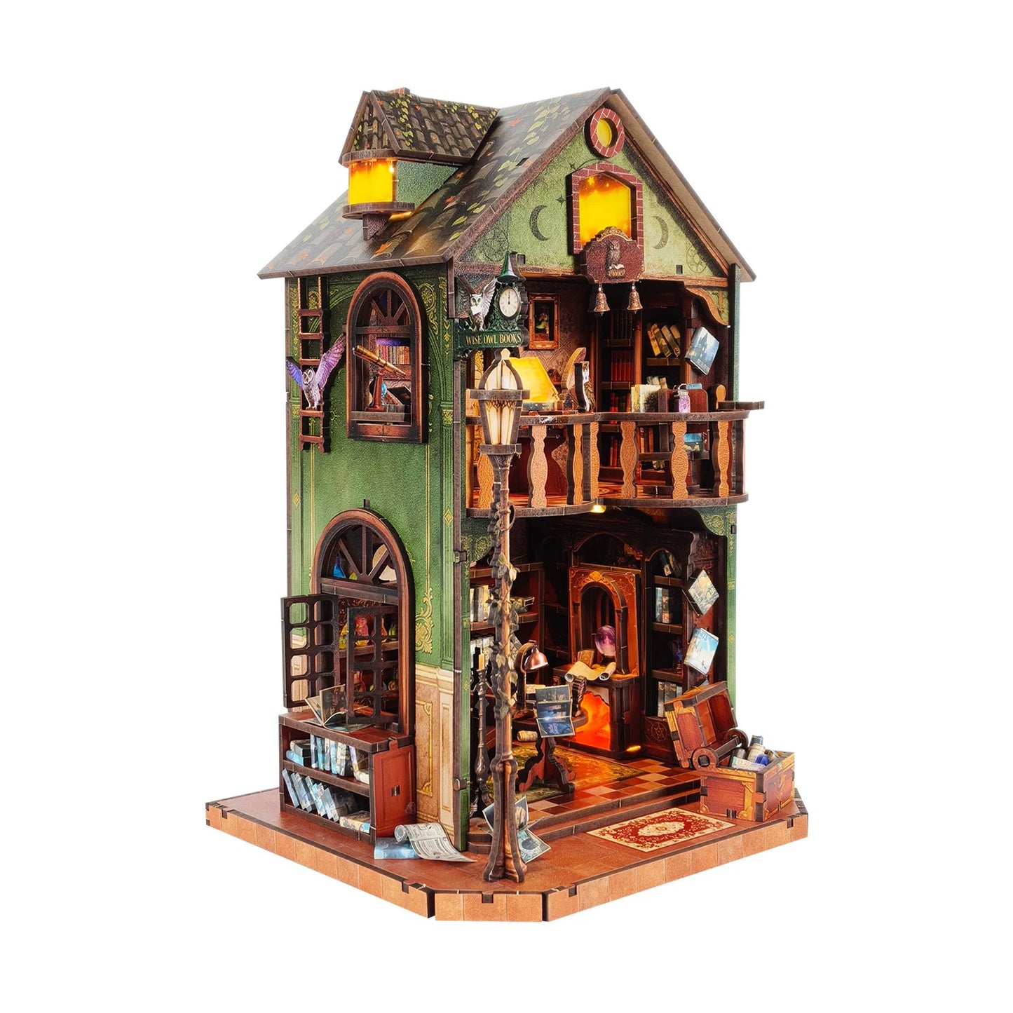 Owl Library - Miniature House Kit