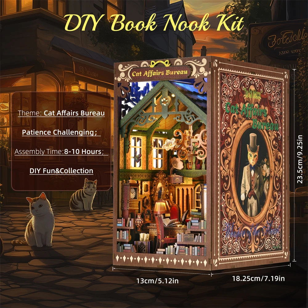 Cat Affairs Bureau - Book Nook Kit