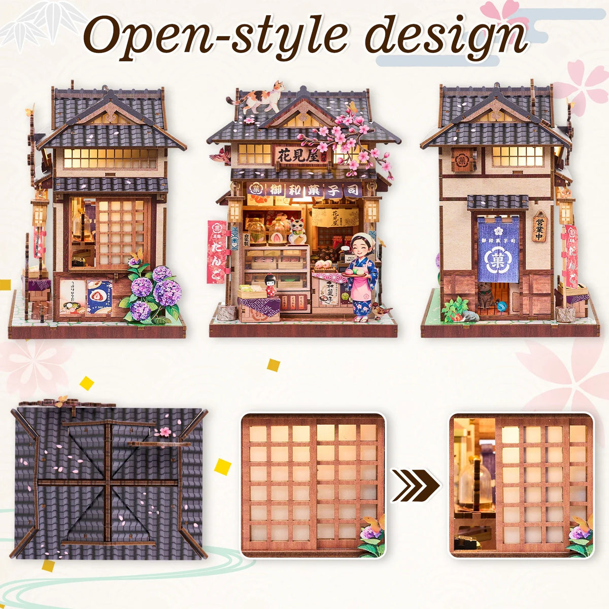 Japanese Wagashi Shop DIY Book Nook Kit