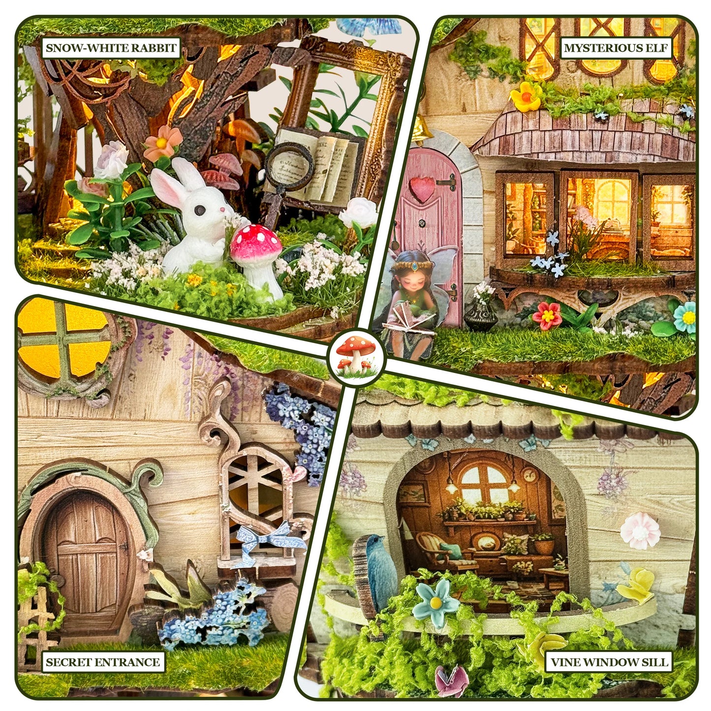 Rowen's Book House - Miniature House Kit