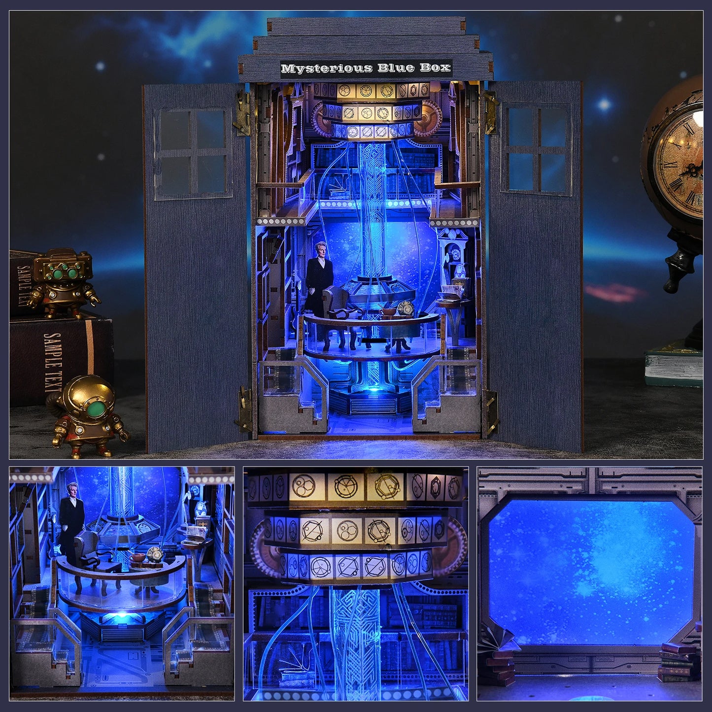 Mysterious Blue Box - Book Nook Kit