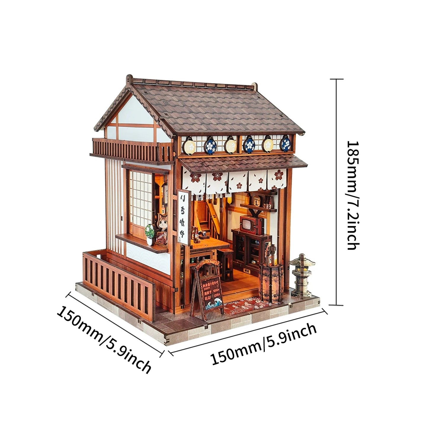 Wood Wine House - Mini Book Nook Kit