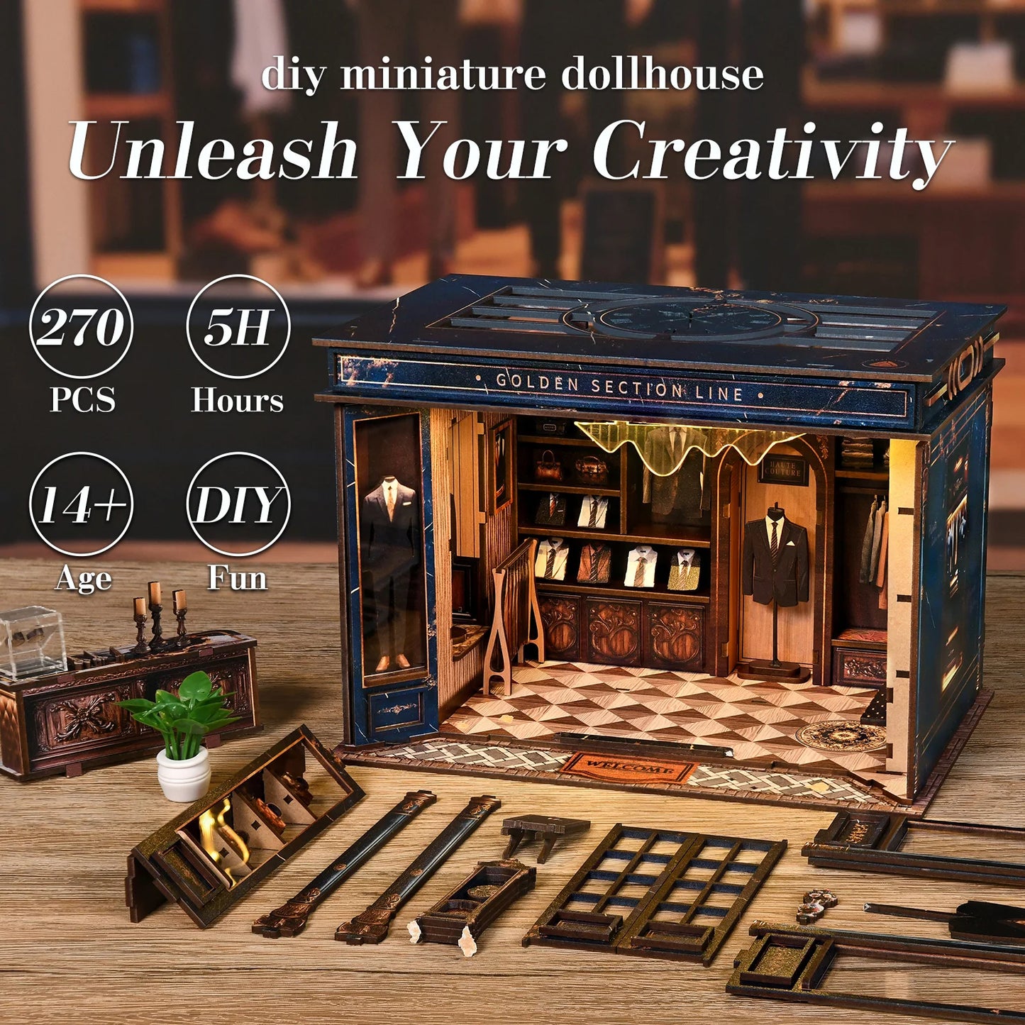 Golden Section Line - Book Nook Kit
