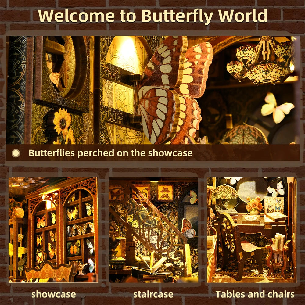 Butterfly Collection Room - Book Nook Kit