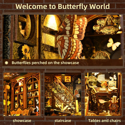 Butterfly Collection Room - Book Nook Kit