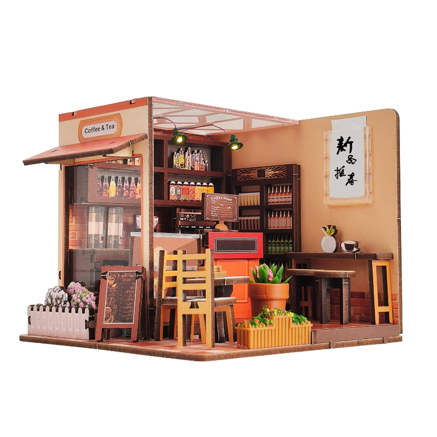 Corner Cafe - Miniature House Kit