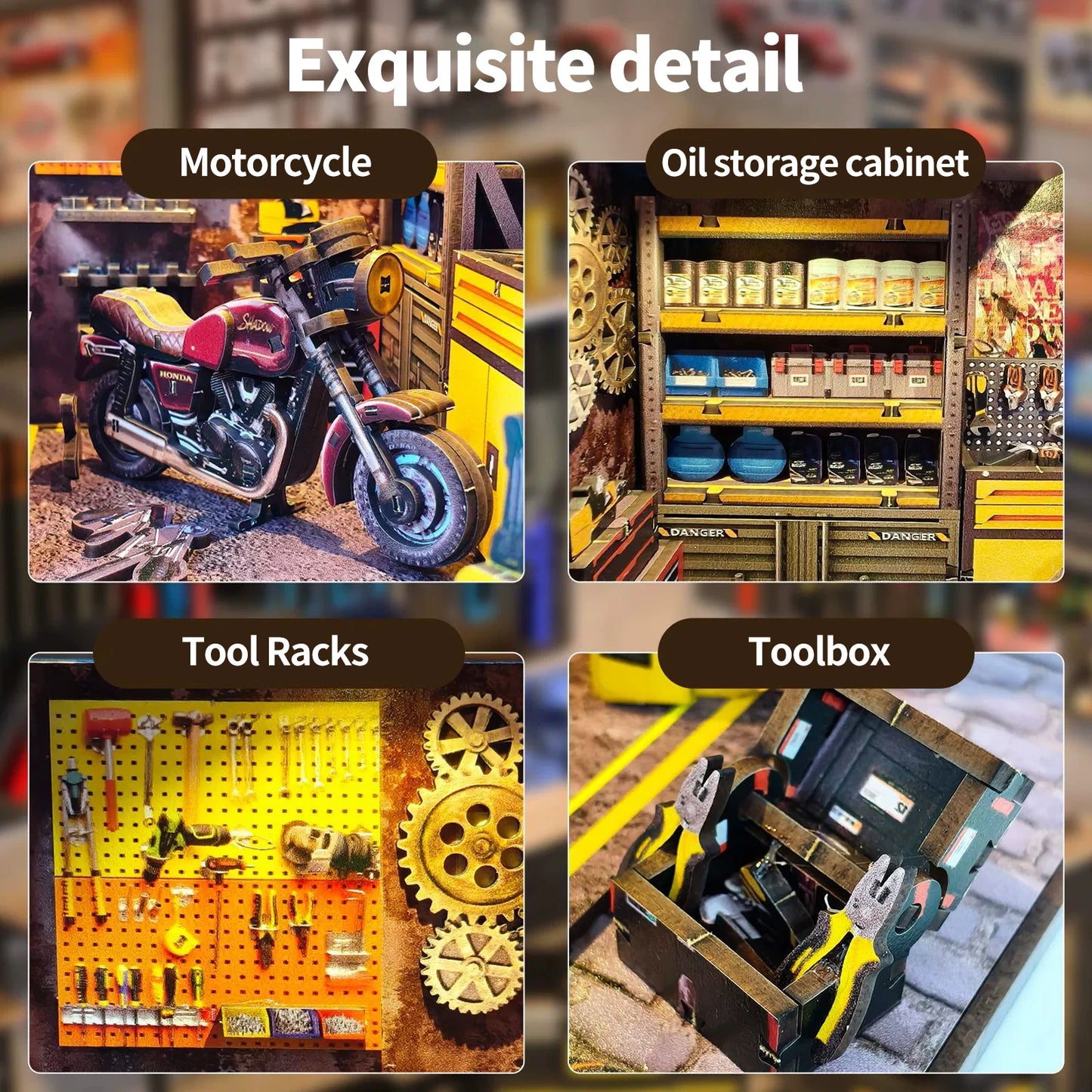 A Garage for  Motorcycles - Miniature House Kit