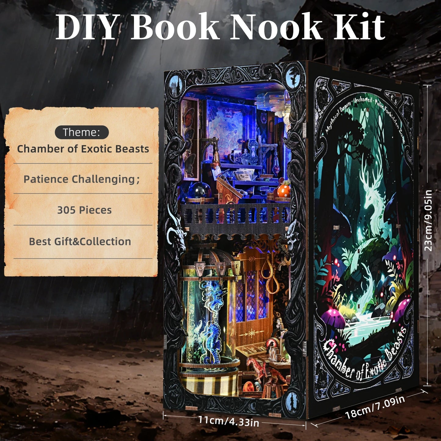 Chamber of Exotic Beasts - Book Nook Kit