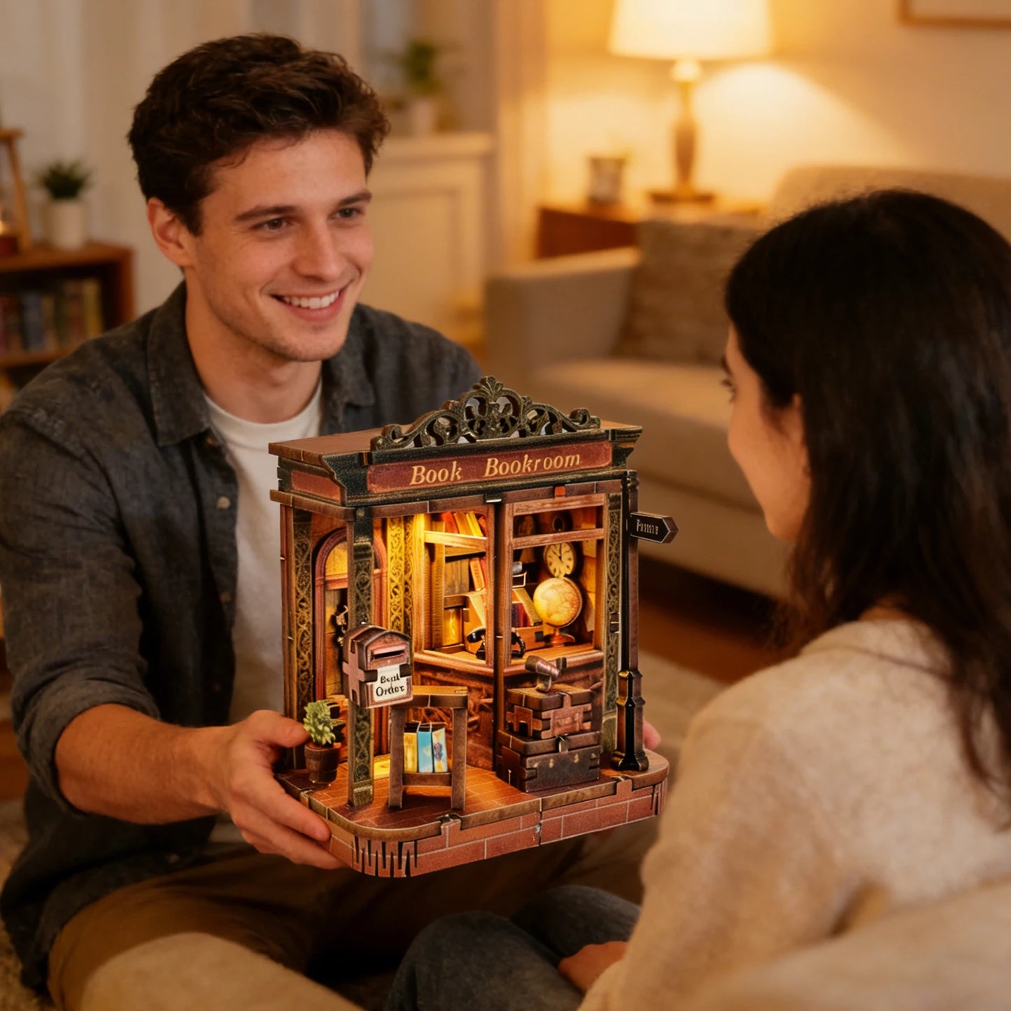 A small house among papers - Mini Book Nook Kit