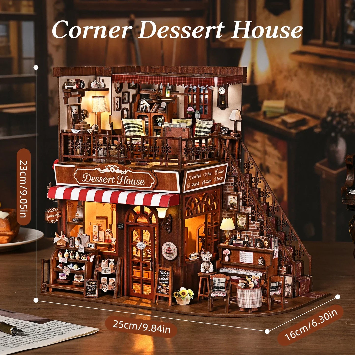Corner Desert House - Miniature House Kit