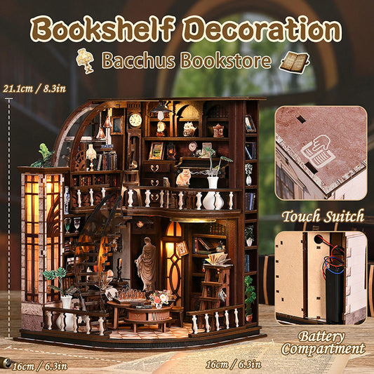 Bacchus Bookstore - Miniature House Kit