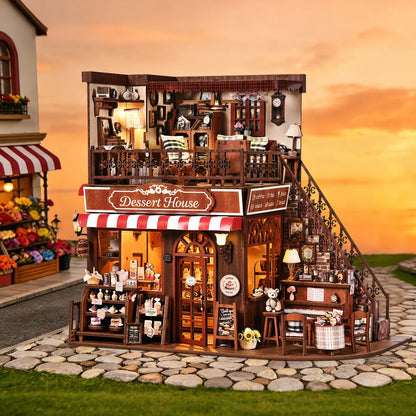 Corner Desert House - Miniature House Kit