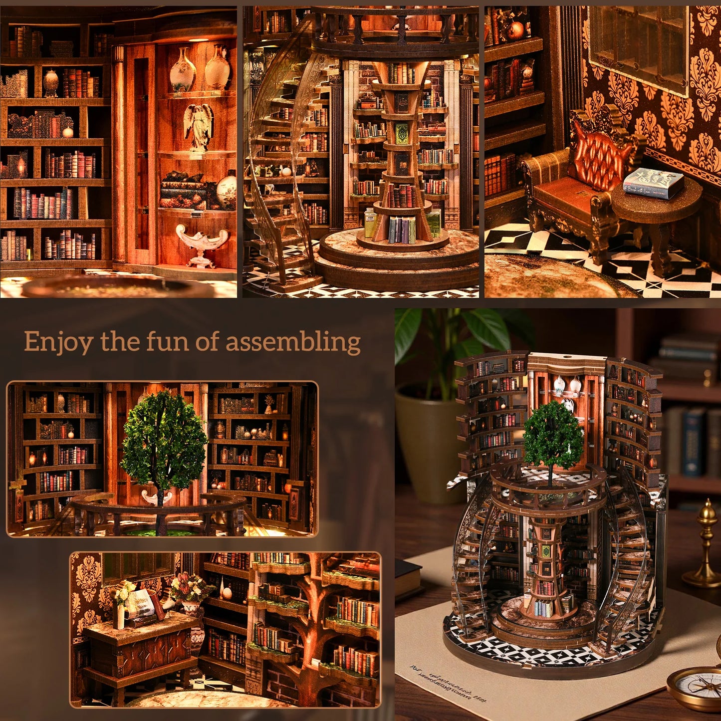 Wisdom Rings Book Repository - Miniature House Kit