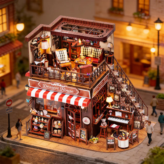 Corner Desert House - Miniature House Kit