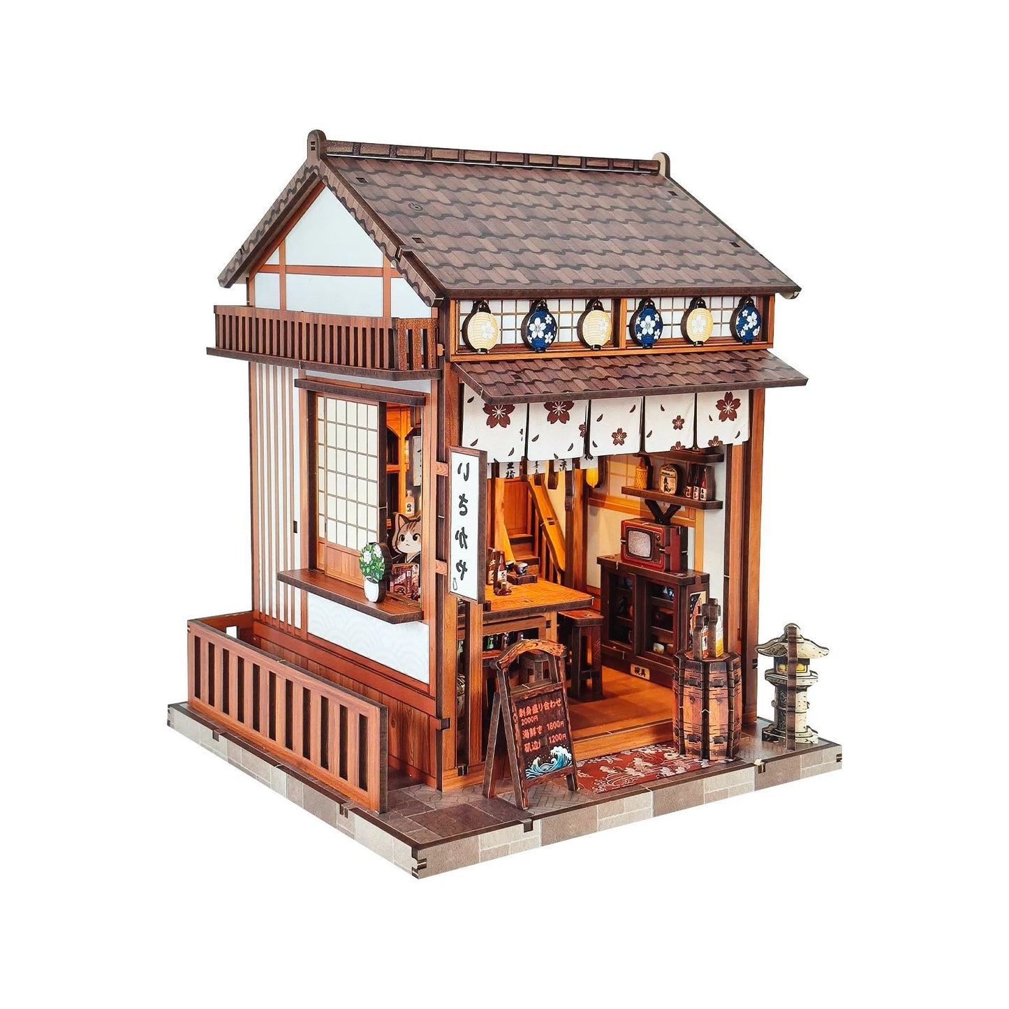 Wood Wine House - Mini Book Nook Kit