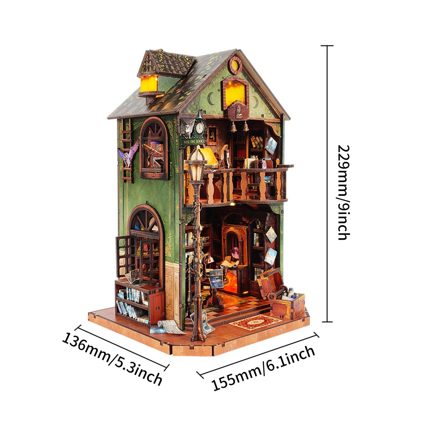 Owl Library - Miniature House Kit