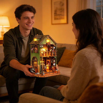 Owl Library - Miniature House Kit