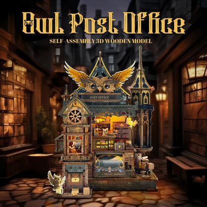 Owl Post Office - Miniature House Kit