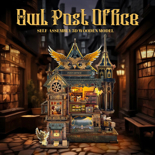 Owl Post Office - Miniature House Kit