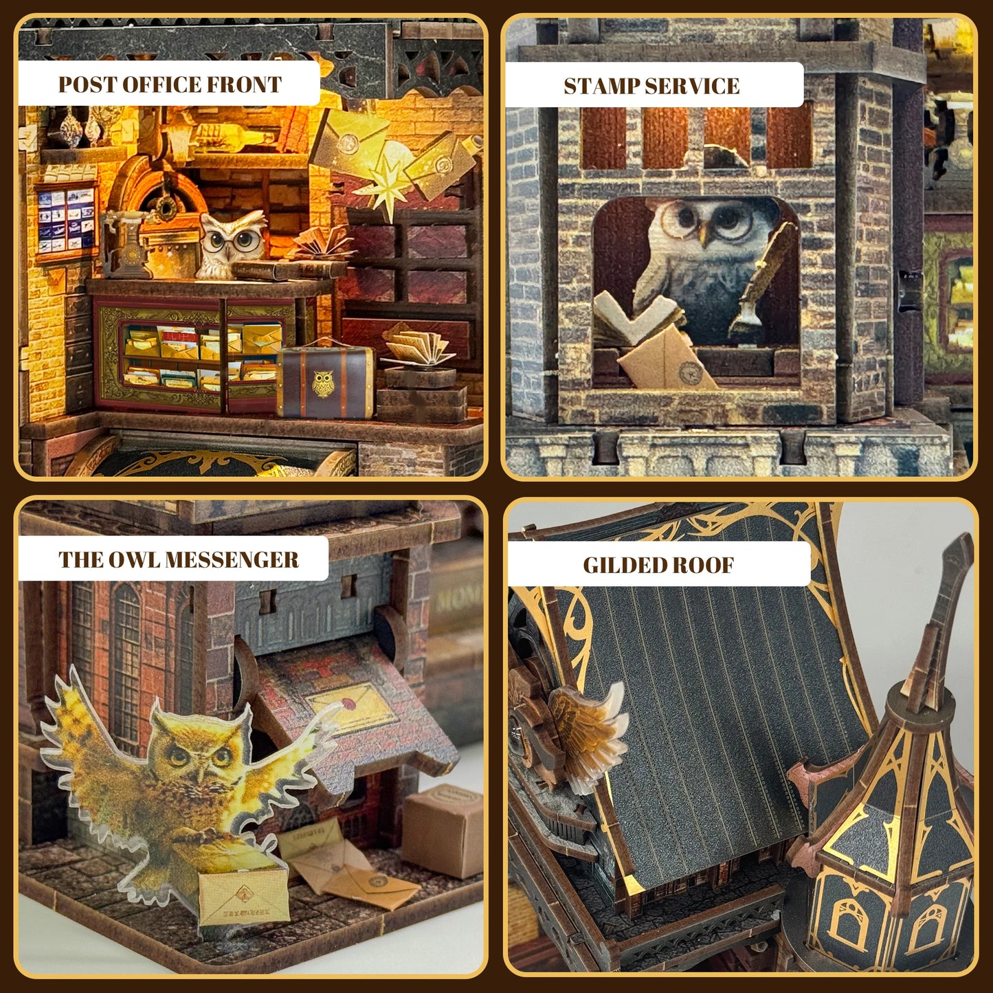 Owl Post Office - Miniature House Kit