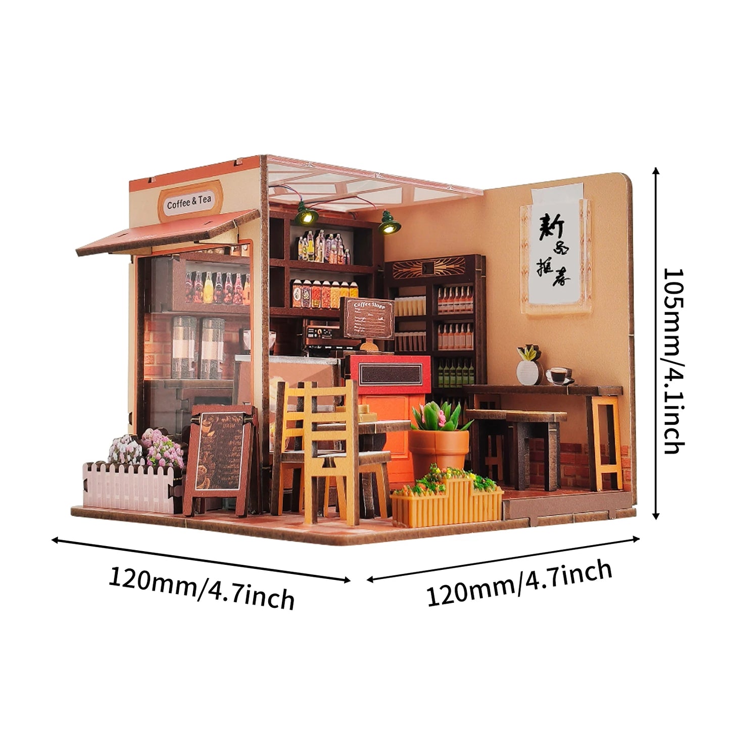 Corner Cafe - Miniature House Kit
